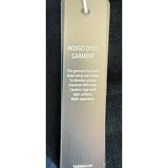 NWT Tractr Nina Skinny Jean Size‎ 6 Indigo Blue Distressed Modern Look - Picture 9 of 11